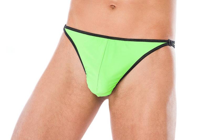 Andalea String Herren String in grün schwarz mit Hakenverschluss Männer Slip elastisc von Andalea
