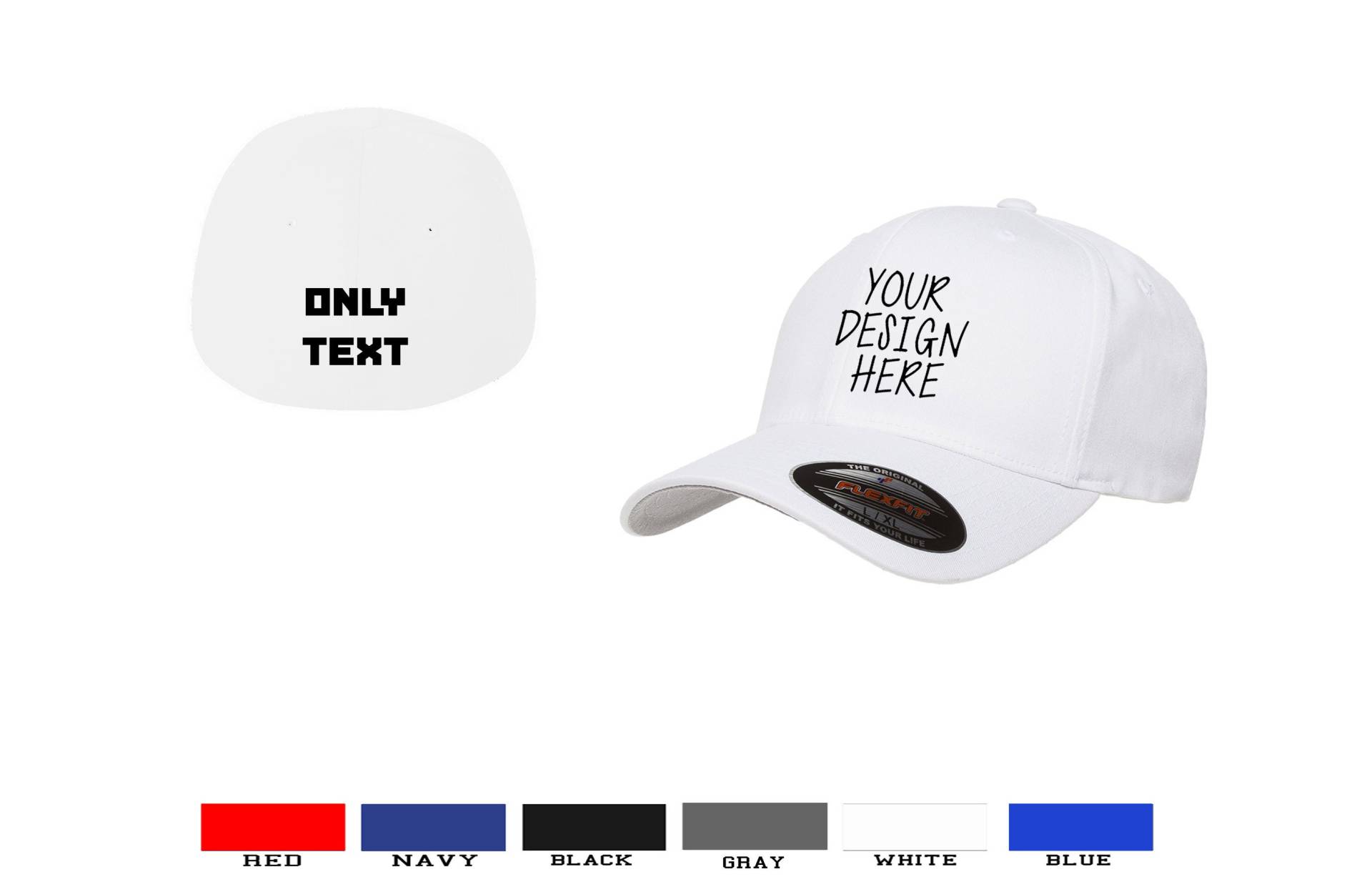 Flexfit Benutzerdefinierte Text Mütze Fügen Sie Ihren Eigenen Strukturiert Baseball Cap Flexfit Benutzerdefinierte Text Mütze Fügen Sie Ihren Eigenen Strukturiert Baseball Cap von AndalusiaCorp