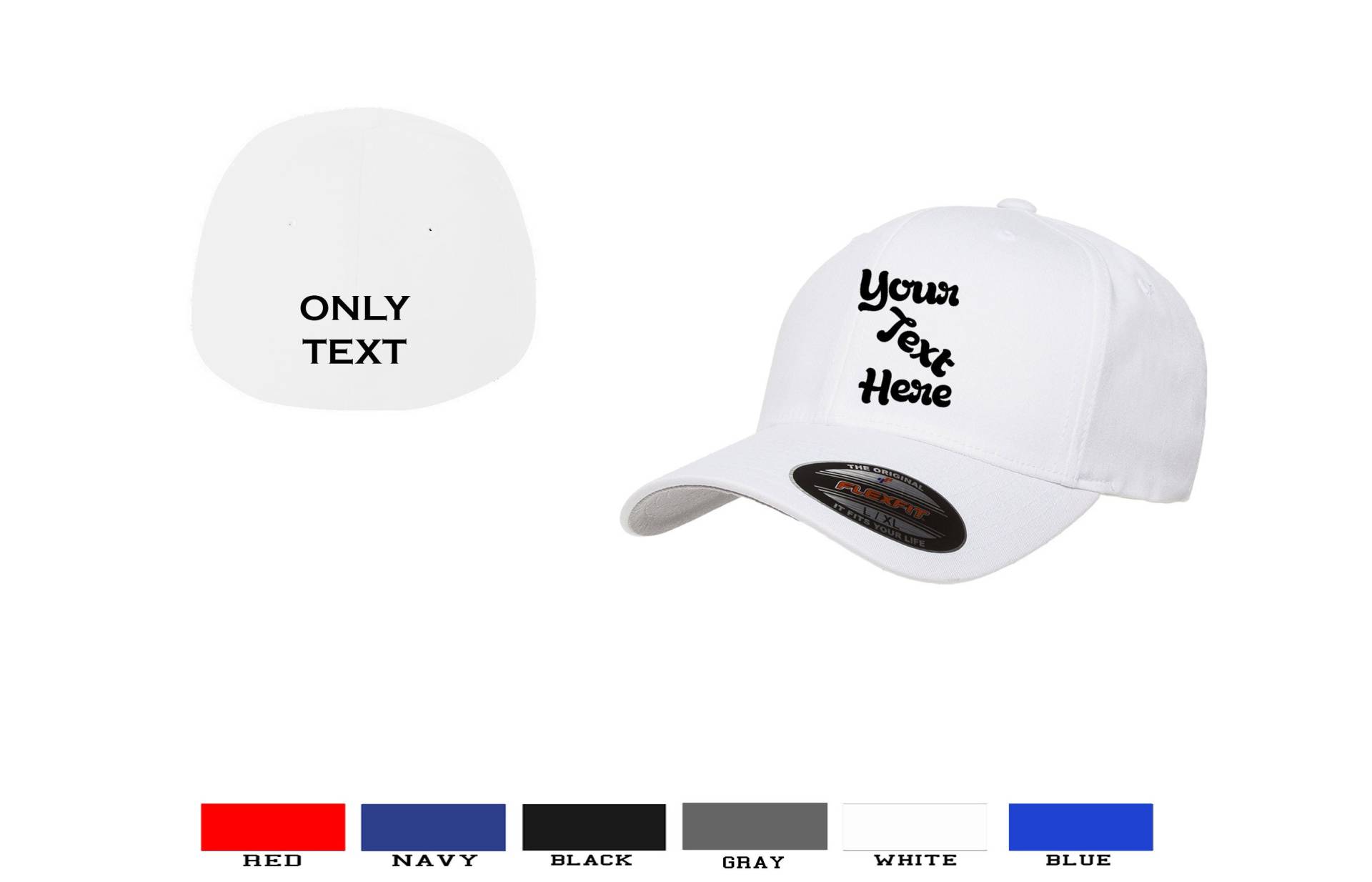 Flexfit Mütze Größe S/M L/xl Custom Cap Script Baseball - Personalisierbar Papa Text Flexfit Mütze Größe S/M L/xl Custom Cap Script Baseball - Personalisierbar Papa Text von AndalusiaCorp