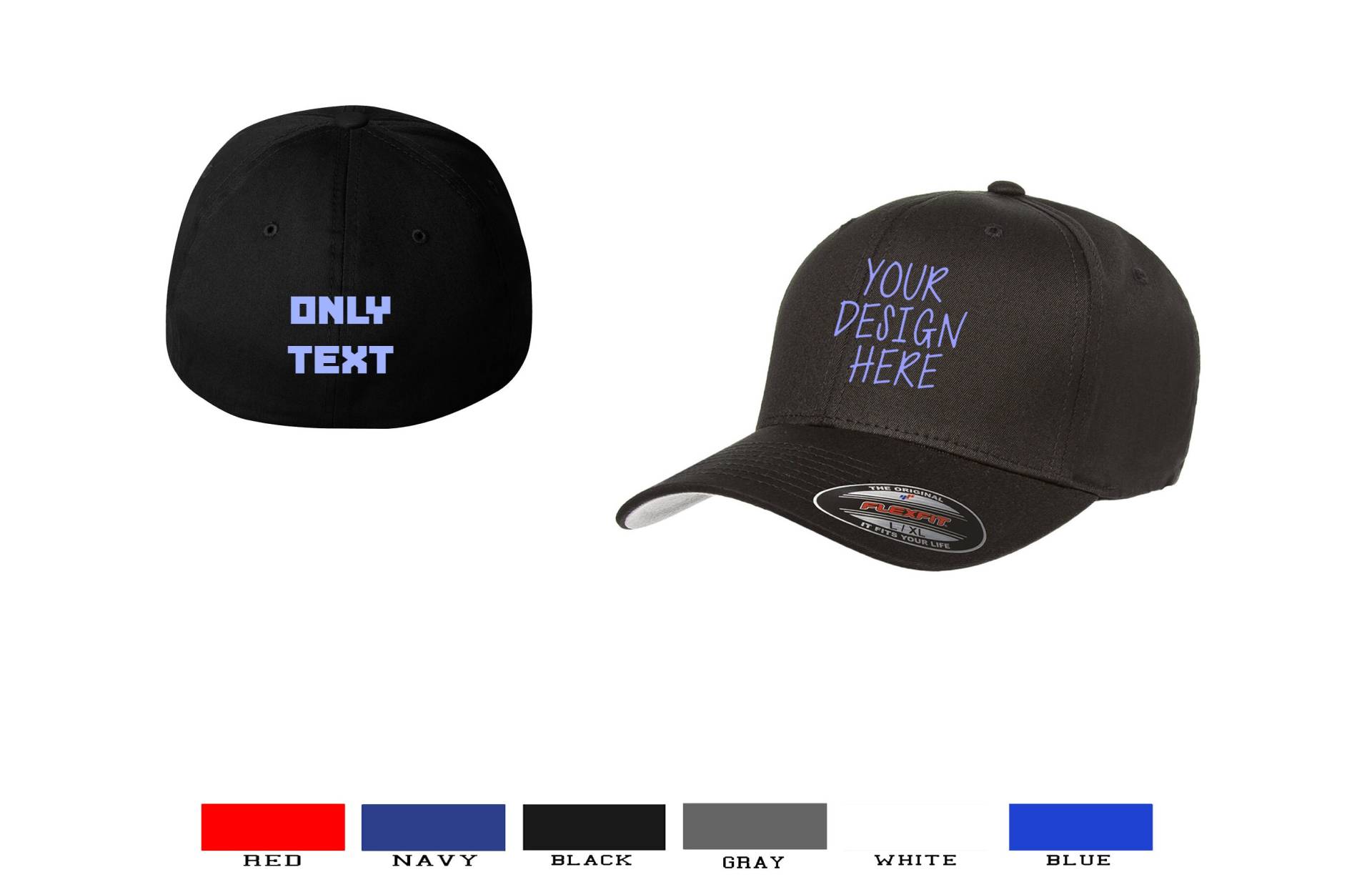 Flexfit Personalisierte Baseball Mützen Erwachsene Unisex Text Logo - Ideal Für Business Promotionen Flexfit Personalisierte Baseball Mützen Erwachsene Unisex Text Logo - Ideal Für Business Promotionen von AndalusiaCorp