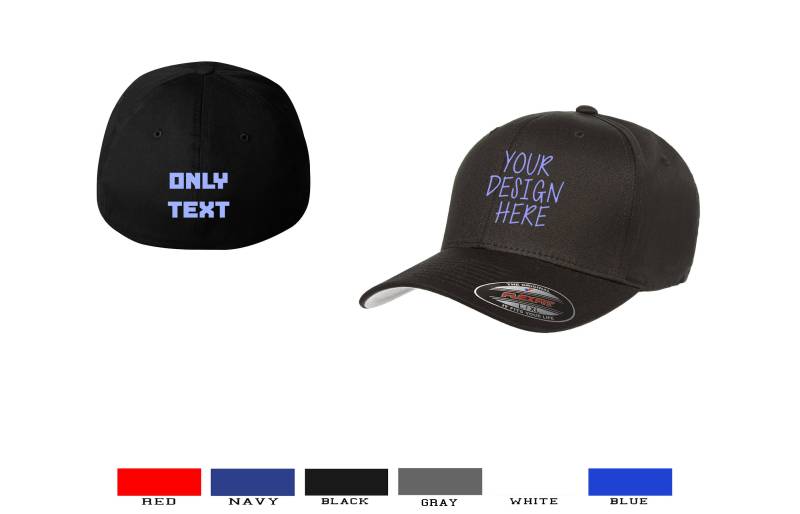 Flexfit Personalisierte Baseball Mützen Erwachsene Unisex Text Logo - Ideal Für Business Promotionen von AndalusiaCorp