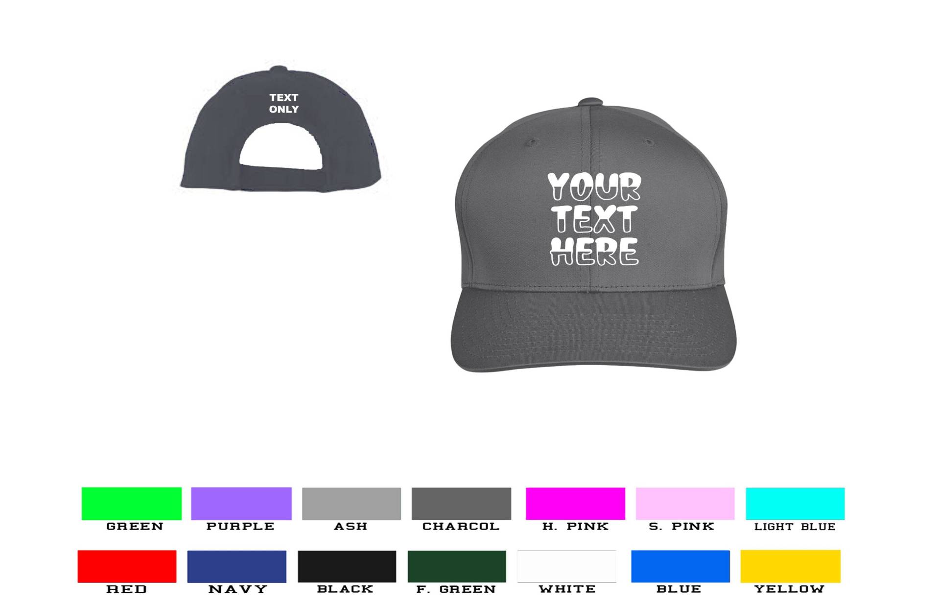 Personalisierte Mütze Bestickt Deinen Text Snapback Größenverstellbar One-Size Personalisierte Mütze Bestickt Deinen Text Snapback Größenverstellbar One-Size von AndalusiaCorp