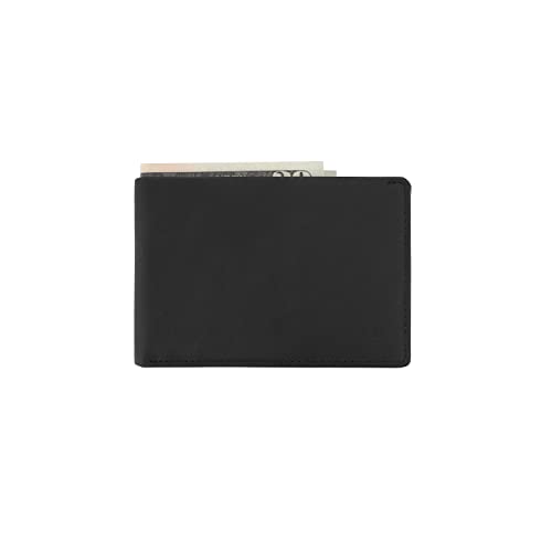 Andar The Ambassador Leather Slim Bifold Wallet With RFID Block Made of Full Grain Leather Modern Traditional Billfold, Schwarz, Einheitsgröße, RFID-Geldbörse Andar The Ambassador Leather Slim Bifold Wallet With RFID Block Made of Full Grain Leather Modern Traditional Billfold, Schwarz, Einheitsgröße, RFID-Geldbörse von Andar