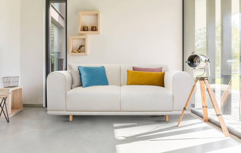 OTTO home 2-Sitzer "Maroon" in skandinavischem Design, mit losen Kissen von Otto Home