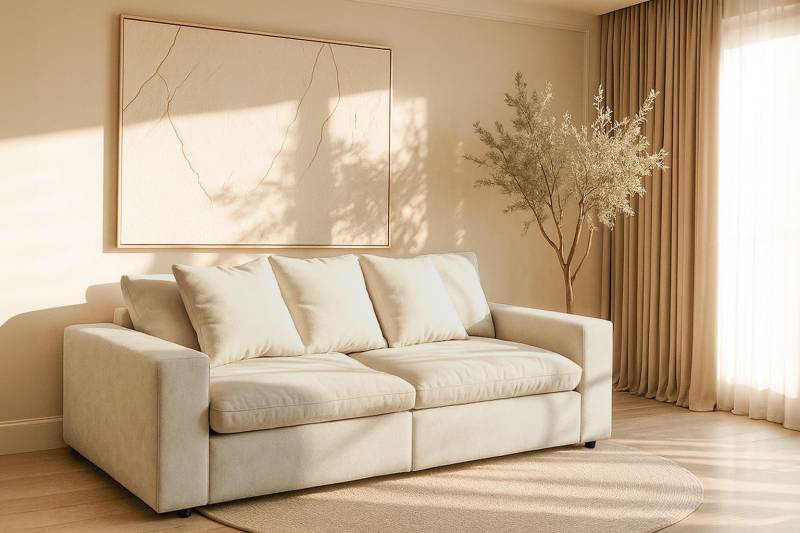 Home affaire 3-Sitzer "Venslev" Lounge-Sofa, mit extra tiefer Sitzfläche und losen Kissen von home affaire