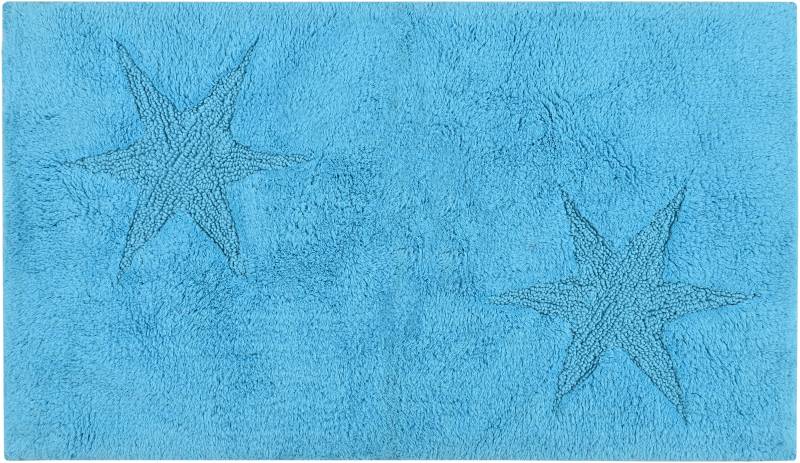 andas Badematte "Marie" Höhe 13 mm rutschhemmend beschichtet fußbodenheizungsgeeignet  strapazierfähig Badteppich, Stern Motiv, Hoch-Tief-Struktur, auch als Set von Andas