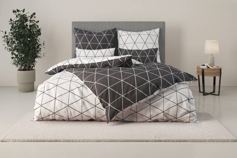 andas Bettwäsche "Balsby" 2 Stk. tlg. in Gr. 135x200 oder 155x220 cm, 100% Baumwolle von Andas