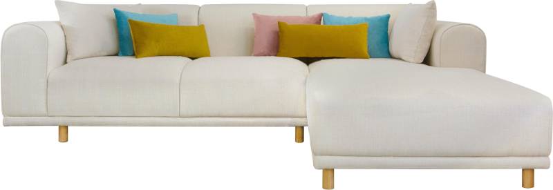 OTTO home Ecksofa "Maroon L-Form" in skandinavischem Design, mit losen Kissen von Otto Home