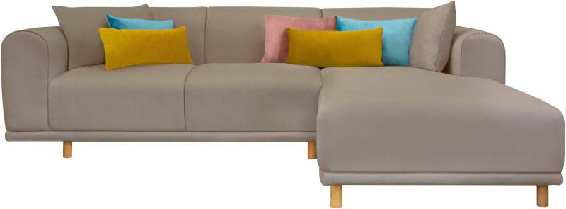 OTTO home Ecksofa "Maroon L-Form" in skandinavischem Design, mit losen Kissen von Otto Home
