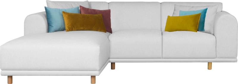 OTTO home Ecksofa "Maroon L-Form" in skandinavischem Design, mit losen Kissen von Otto Home