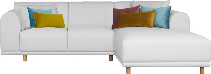 OTTO home Ecksofa "Maroon L-Form" in skandinavischem Design, mit losen Kissen von Otto Home