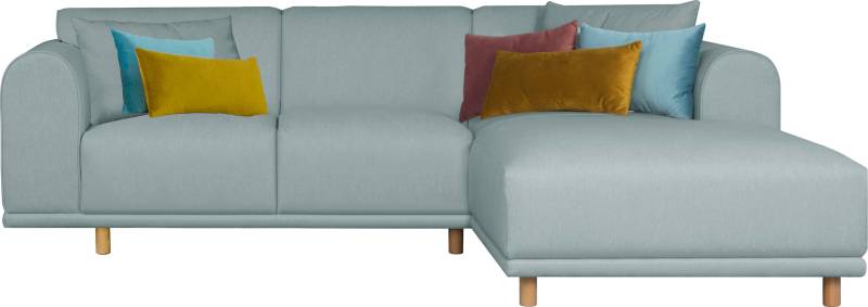 OTTO home Ecksofa "Maroon L-Form" in skandinavischem Design, mit losen Kissen von Otto Home