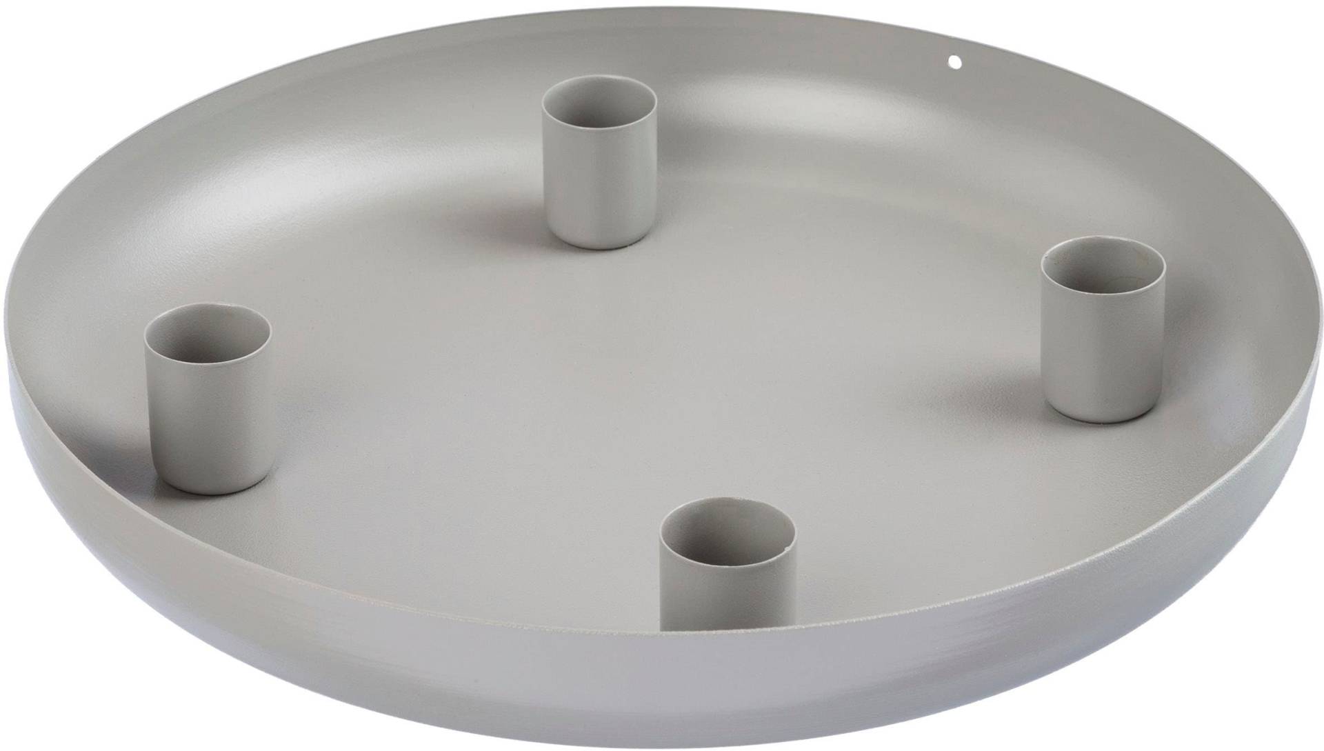 andas Kerzenhalter "Stabkerzenhalter Léanne, Adventsleuchter" Kerzenteller aus Metall, im modernen Stil, 4-flammig von Andas