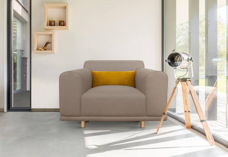OTTO home Loveseat "Maroon Sessel" in skandinavischem Design, mit losem Kissen von Otto Home