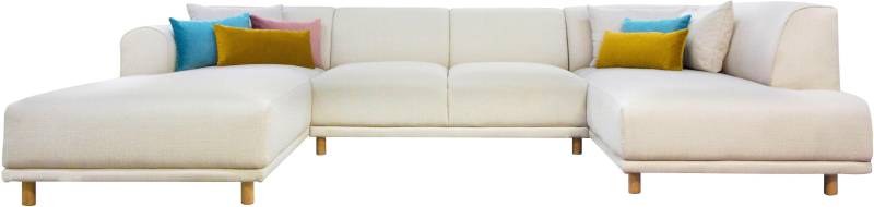 OTTO home Wohnlandschaft "Maroon U-Form" in skandinavischem Design, mit losen Kissen von Otto Home