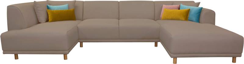 OTTO home Wohnlandschaft "Maroon U-Form" in skandinavischem Design, mit losen Kissen von Otto Home