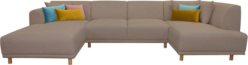 OTTO home Wohnlandschaft "Maroon U-Form" in skandinavischem Design, mit losen Kissen von Otto Home