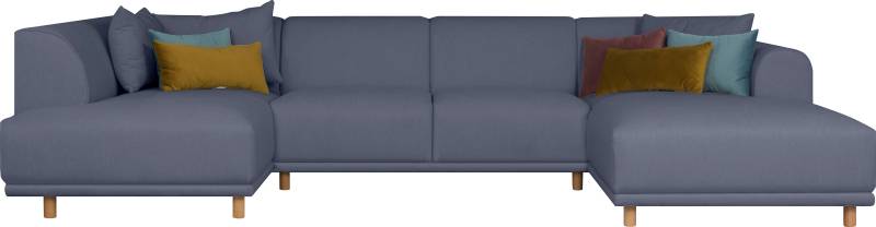 OTTO home Wohnlandschaft "Maroon U-Form" in skandinavischem Design, mit losen Kissen von Otto Home