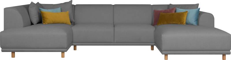 OTTO home Wohnlandschaft "Maroon U-Form" in skandinavischem Design, mit losen Kissen von Otto Home