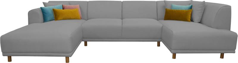 OTTO home Wohnlandschaft "Maroon U-Form" in skandinavischem Design, mit losen Kissen von Otto Home