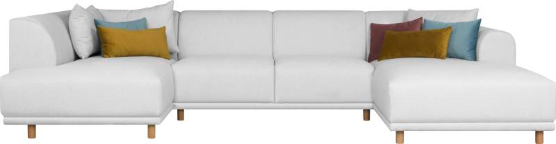 OTTO home Wohnlandschaft "Maroon U-Form" in skandinavischem Design, mit losen Kissen von Otto Home