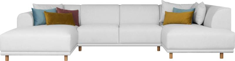 OTTO home Wohnlandschaft "Maroon U-Form" in skandinavischem Design, mit losen Kissen von Otto Home