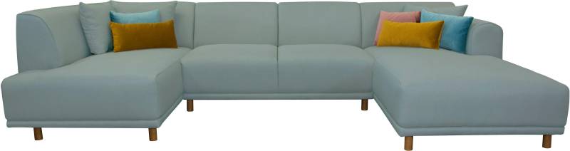 OTTO home Wohnlandschaft "Maroon U-Form" in skandinavischem Design, mit losen Kissen von Otto Home