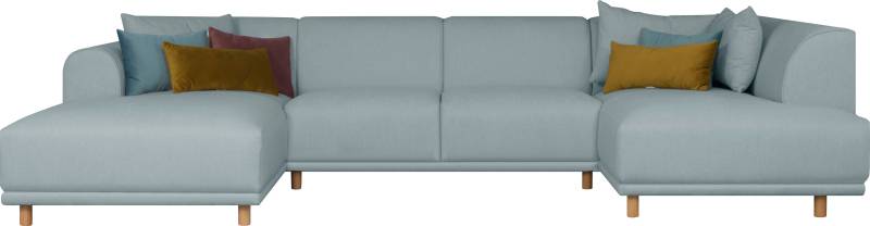 OTTO home Wohnlandschaft "Maroon U-Form" in skandinavischem Design, mit losen Kissen von Otto Home