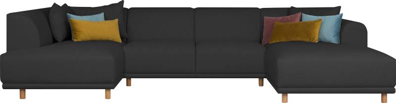 OTTO home Wohnlandschaft "Maroon U-Form" in skandinavischem Design, mit losen Kissen von Otto Home