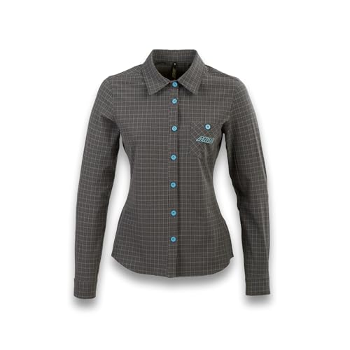 Ande Damen Arizona M/L Camicia Langarm-Hemd | Outdoor, anthrazit, X-Small von Ande