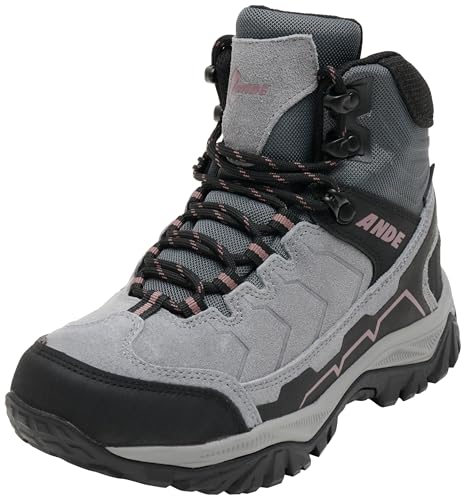 Ande Damen Hiker HIGH WP Trekking shoes, Hellgrau Malve, 41 EU Ande Damen Hiker HIGH WP Trekking shoes, Hellgrau Malve, 41 EU von Ande