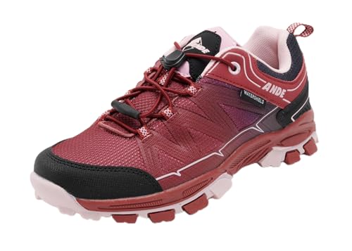 Ande Unisex BOE'JR WP Trekking Shoes, Cerise Rosa, 37 EU von Ande