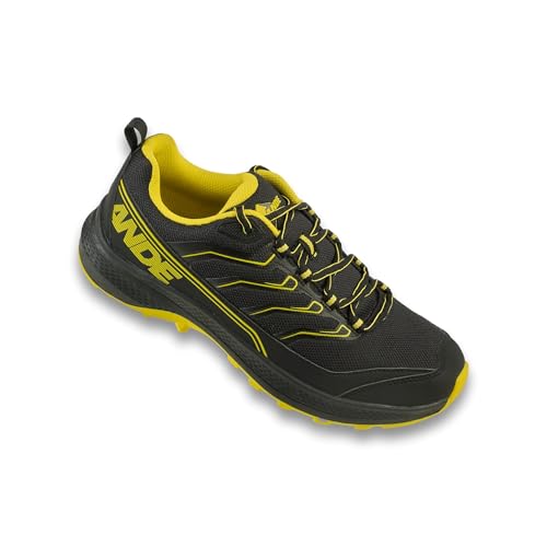 Ande Unisex Barro Trekkingschuh, Schwarz Gelb, 46 EU von Ande