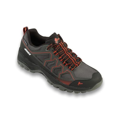 Ande Unisex Cobra Low Wp Trekkingschuh, Anthrazit, Rotorange, 43 EU von Ande