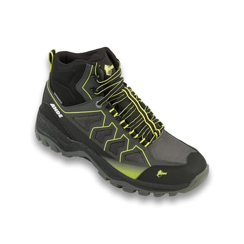 Ande Unisex Cobra Mid Wp Trekkingschuhe, Anthrazit Lime, 46 EU von Ande