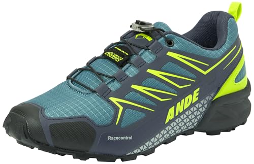 Ande Unisex Fast EVO Trekking Shoes, Anthrazit Lime, 42 EU von Ande