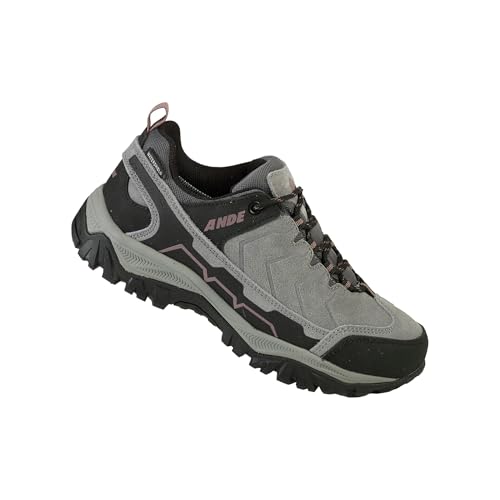 Ande Herren Hiker Low Wp Trekking Shoes, Hellgrau Malve, 37 EU von Ande