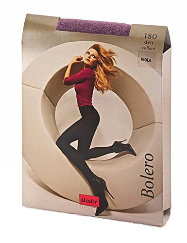 Ander Blickdichte Strumpfhose 180 den, Violett Größe 4-XL von Ander