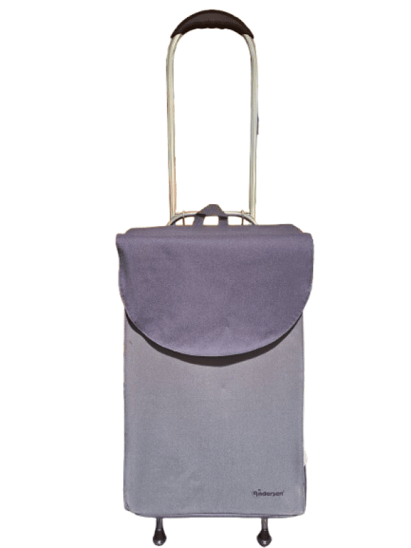 Andersen - Andersen Hooge Vario Shopper 41l, 40kg Tragkraft MADE IN GERMANY grau/blau Grau von Andersen