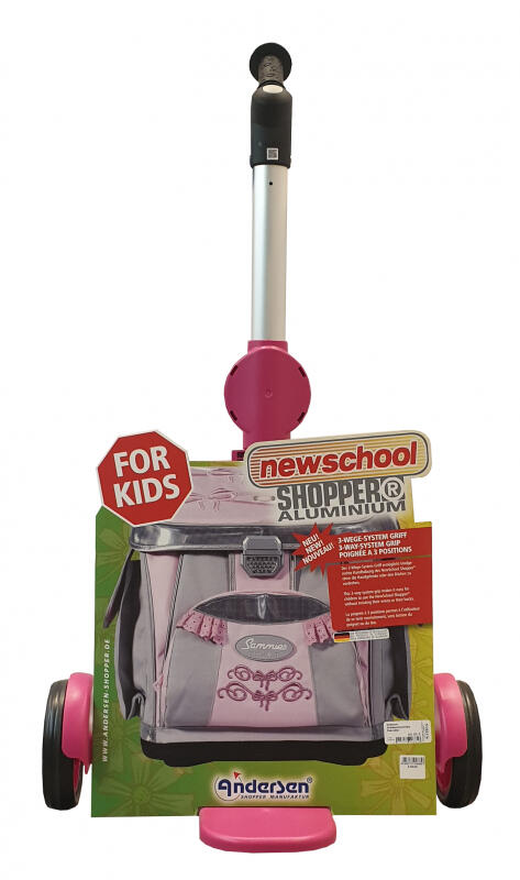 Andersen - Andersen Schultaschentrolley Pink/silber Pink von Andersen