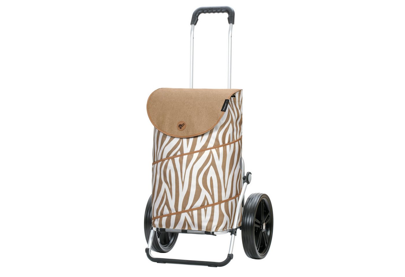 Andersen Einkaufsshopper Royal Shopper mit Tasche Tyra in Zebra oder Leo, 5 Speichenrad von Andersen