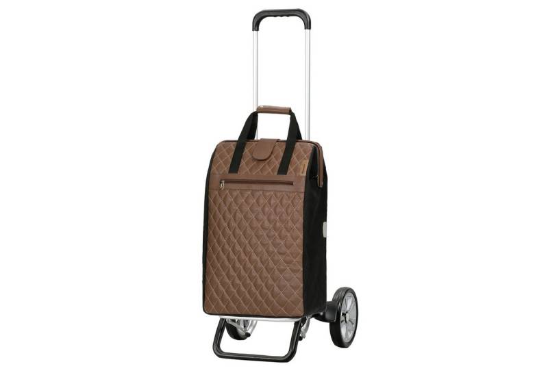 Andersen Einkaufstrolley Alu Star Shopper Inra braun, klappbar, höhenverstellbar, belastbar bis 40kg, wasserabweisend von Andersen