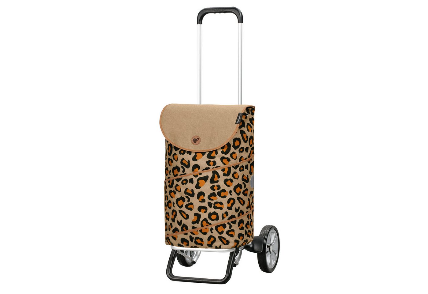 Andersen Einkaufstrolley Alu Star Shopper Tyra leo, klappbar, höhenverstellbar, belastbar bis 40kg, wasserabweisend von Andersen