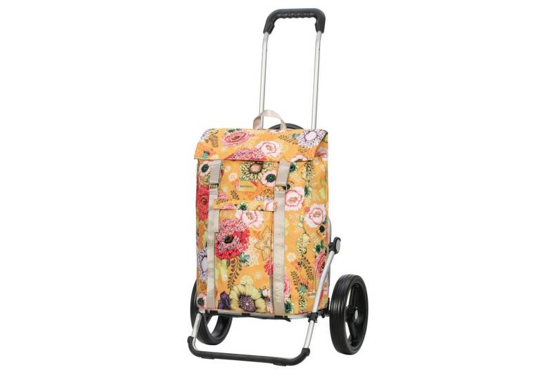 Andersen Einkaufstrolley Royal Shopper mit Tasche Basil Bloom in Gelb oder Blau von Andersen