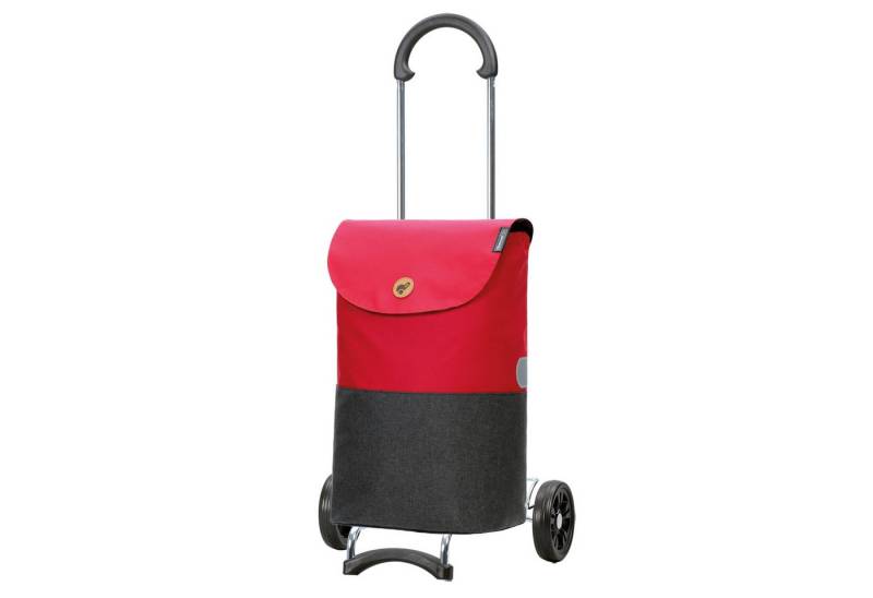 Andersen Einkaufstrolley Exklusiv Scala Shopper Ebba rot 36L, belastbar bis 40kg, wasserabweisend von Andersen