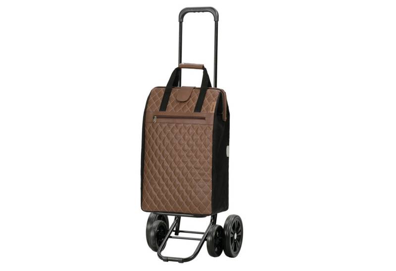 Andersen Einkaufstrolley Quattro Shopper Inra braun, klappbar, höhenverstellbar, belastbar bis 50kg, wasserabweisend von Andersen