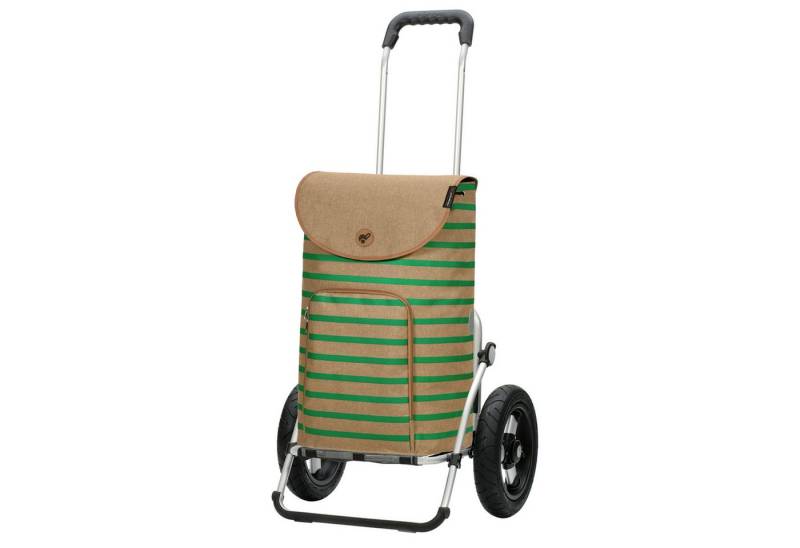 Andersen Einkaufstrolley Royal Shopper Eske grün, klappbare Ladefläche, belastbar bis 50kg, wasserabweisend von Andersen
