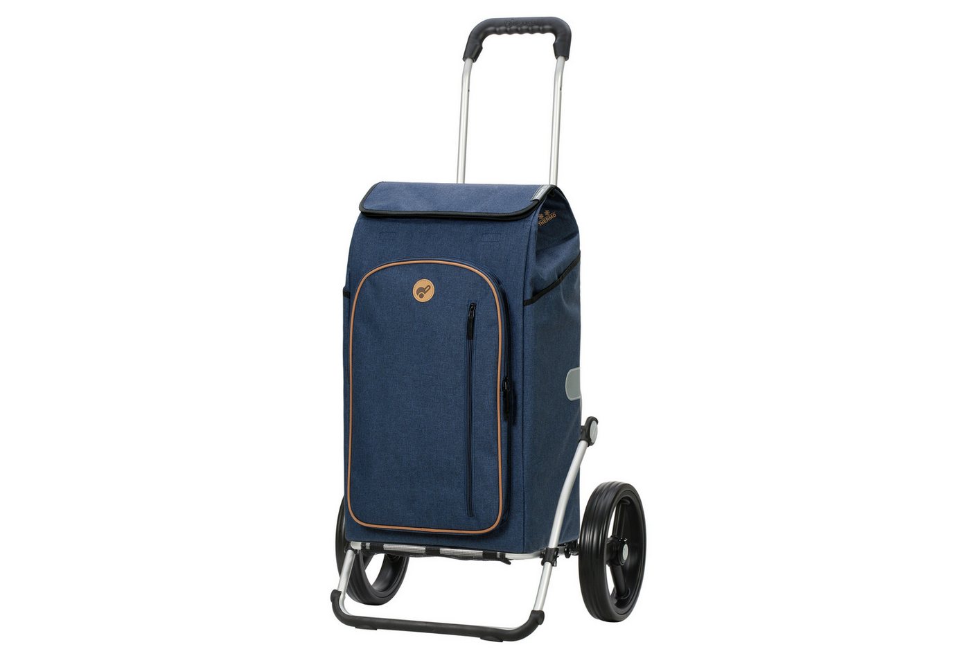 Andersen Einkaufstrolley Royal Shopper Folke blau, Thermofach 15 Liter, klappbar, belastbar bis 50kg, wasserabweisend von Andersen