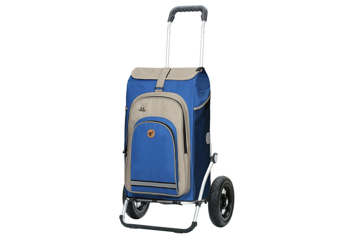 Andersen Einkaufstrolley Royal Shopper Hydro 2.1 blau, Thermofach 8 Liter, klappbar, belastbar bis 50kg, wasserabweisend von Andersen