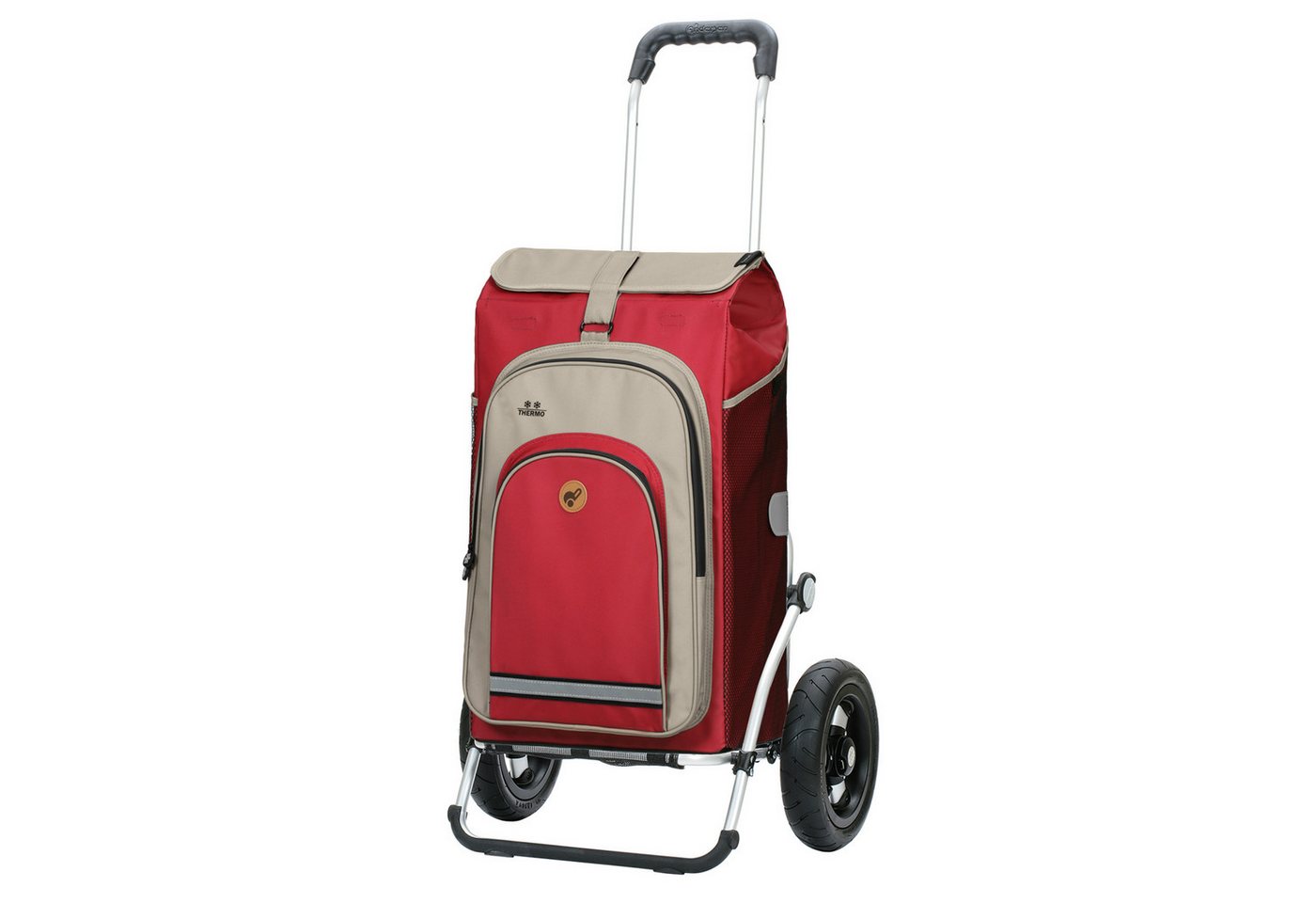 Andersen Einkaufstrolley Royal Shopper Hydro 2.1 rot, Thermofach 8 Liter, klappbar, belastbar bis 50kg, wasserabweisend von Andersen